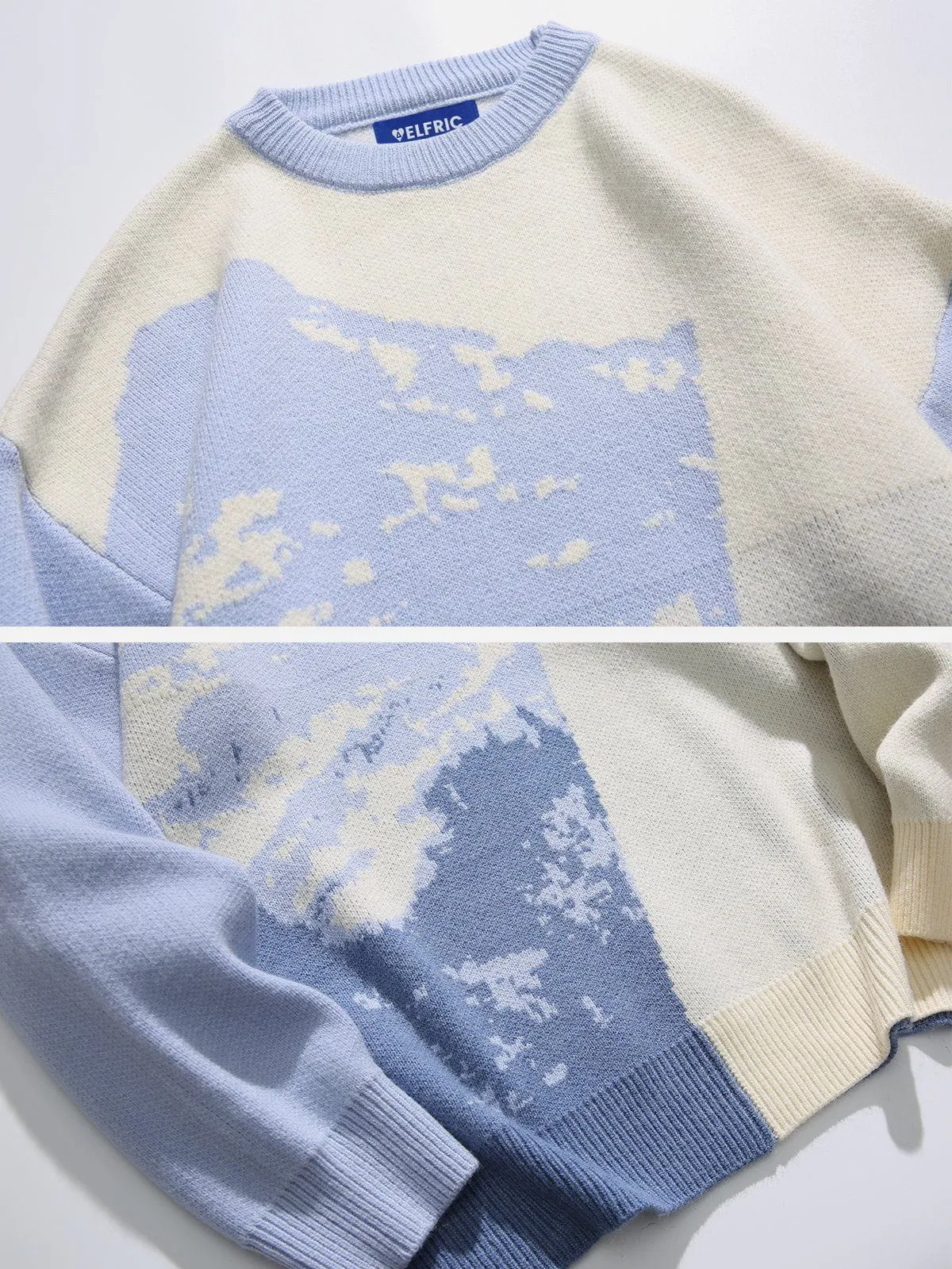 Aelfric Eden Retro Snow Mountain Cozy Sweater sold by Aelfric Eden product image thumbnail 3