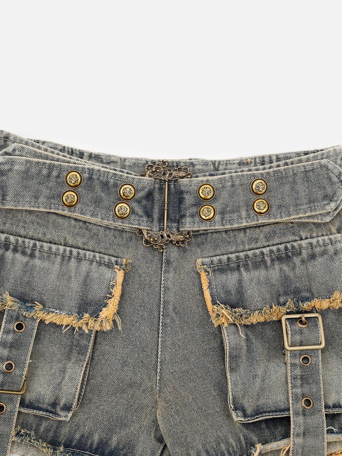 Aelfric Eden Big Pocket Fringe Jorts sold by Aelfric Eden product image thumbnail 3