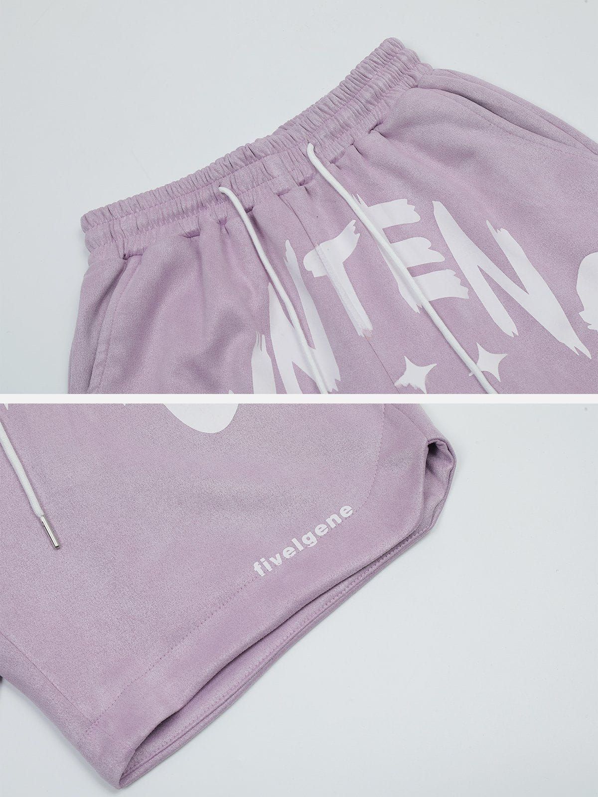 Aelfric Eden Letter Printing Shorts sold by Aelfric Eden product image thumbnail 7