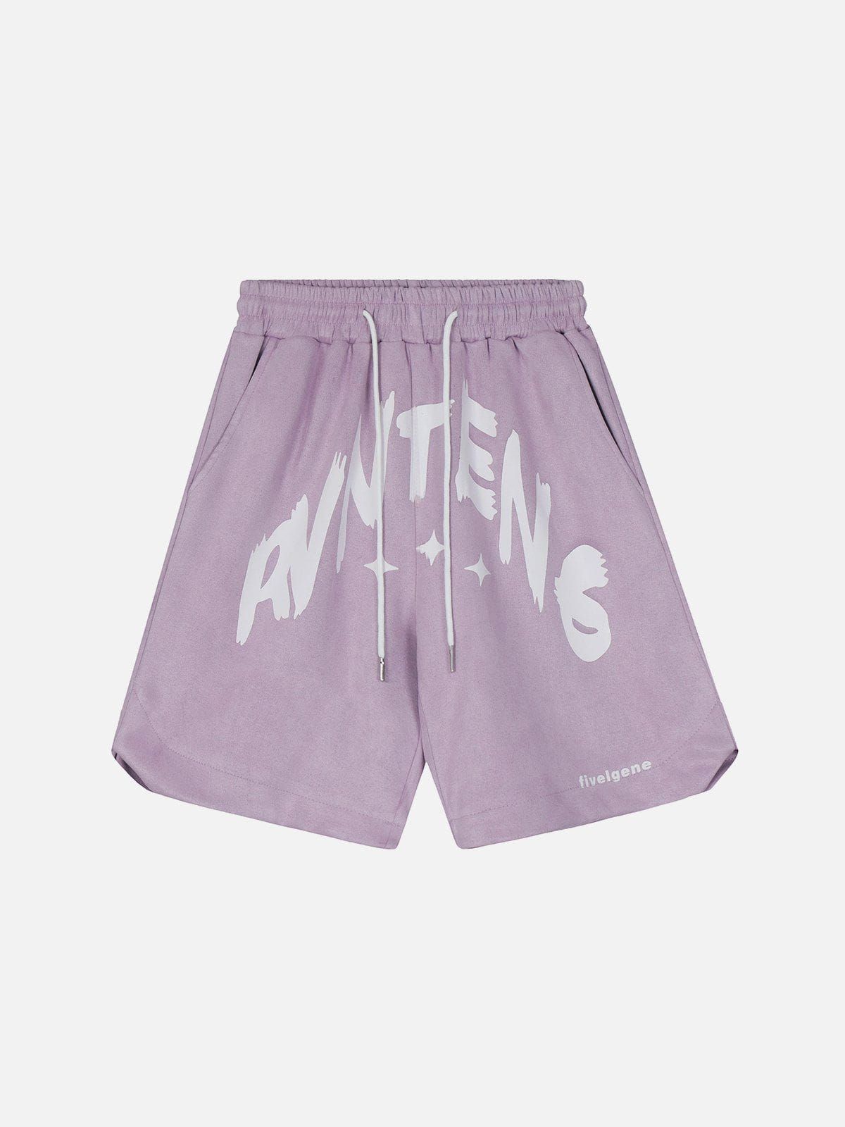 Aelfric Eden Letter Printing Shorts sold by Aelfric Eden product image thumbnail 3