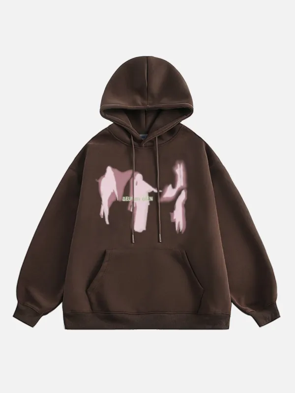 Aelfric Eden Abstract Shadow Print Hoodie sold by Aelfric Eden