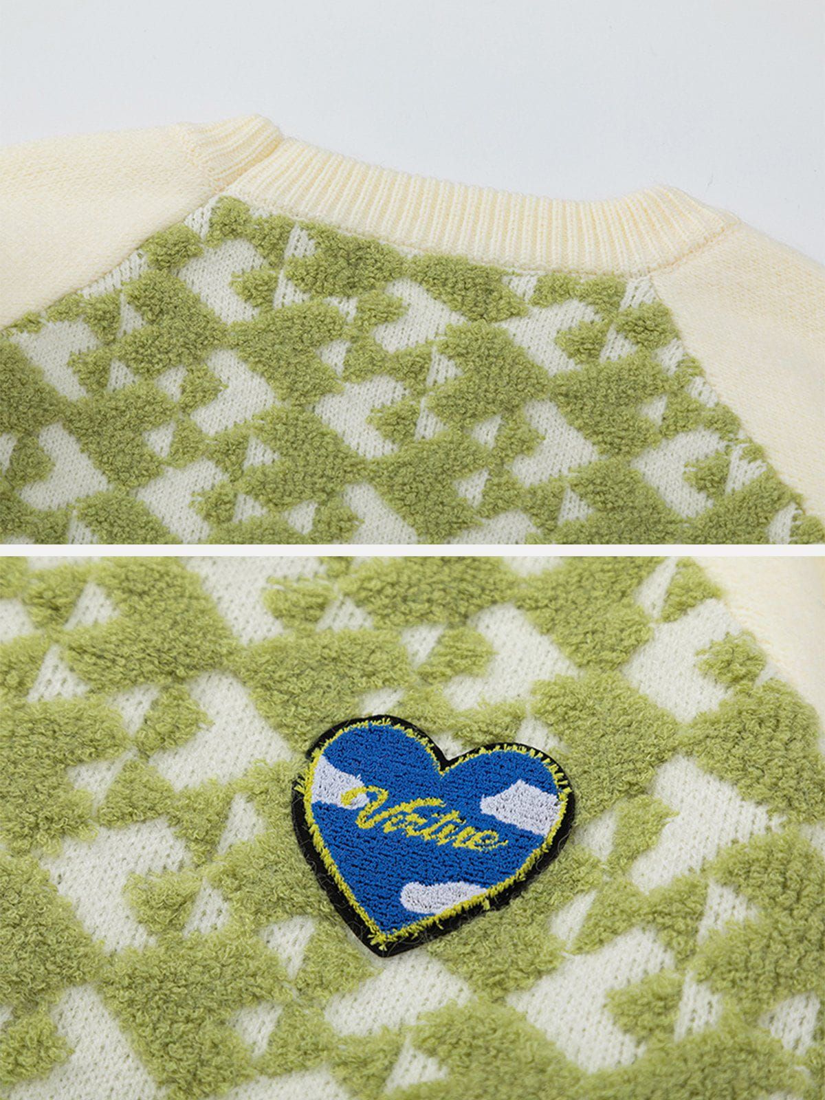 Aelfric Eden Heart Plaid Sweater sold by Aelfric Eden product image thumbnail 4