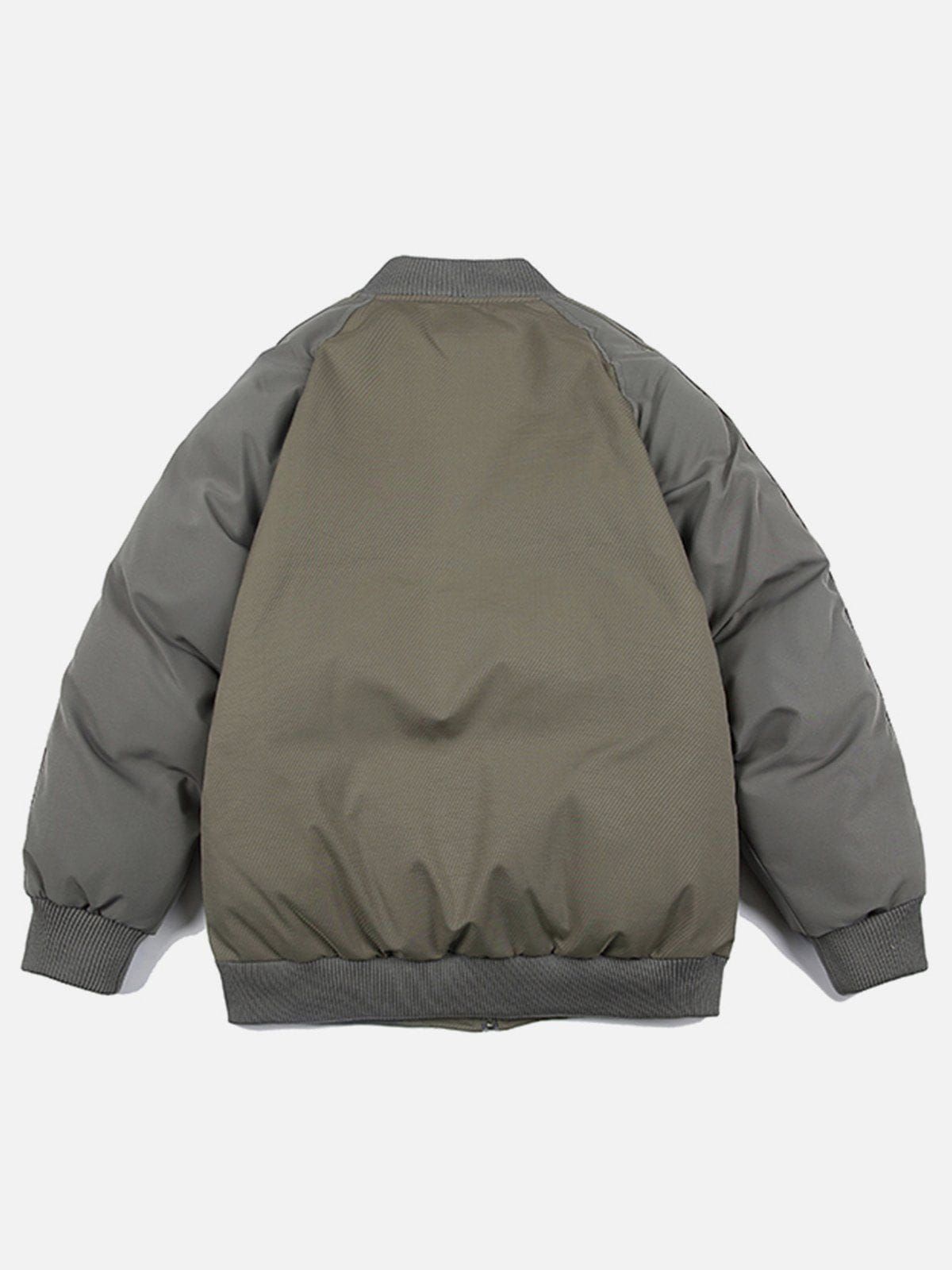 Aelfric Eden Spliced Baseball Collar Winter Coat sold by Aelfric Eden product image thumbnail 3