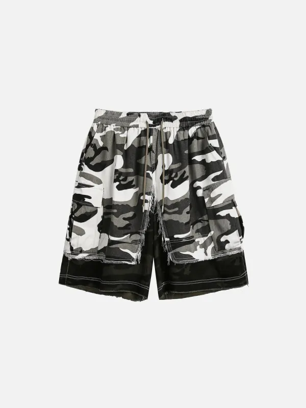 Aelfric Eden Camouflage Patchwork Shorts sold by Aelfric Eden