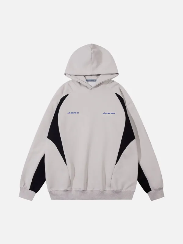 Aelfric Eden Vintage Color Blocking Patchwork Hoodie sold by Aelfric Eden