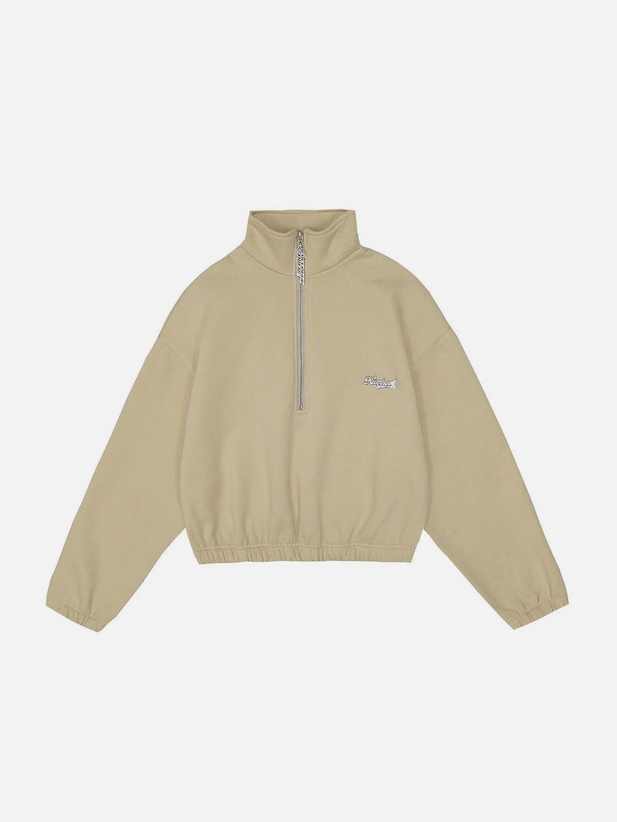 Aelfric Eden Embroidered Letters Zipper Coat sold by Aelfric Eden product image thumbnail 3