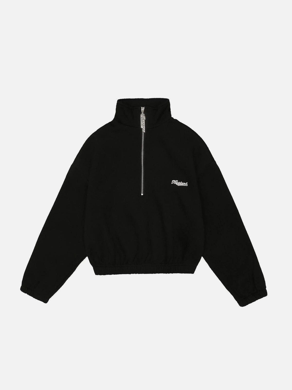 Aelfric Eden Embroidered Letters Zipper Coat sold by Aelfric Eden product image thumbnail 4