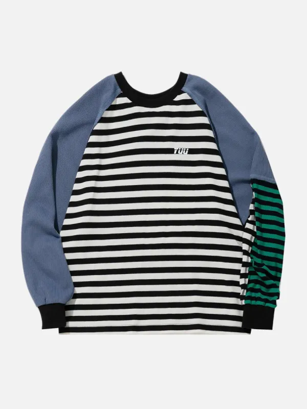Aelfric Eden Stripe Patchwork Sweatshirt sold by Aelfric Eden