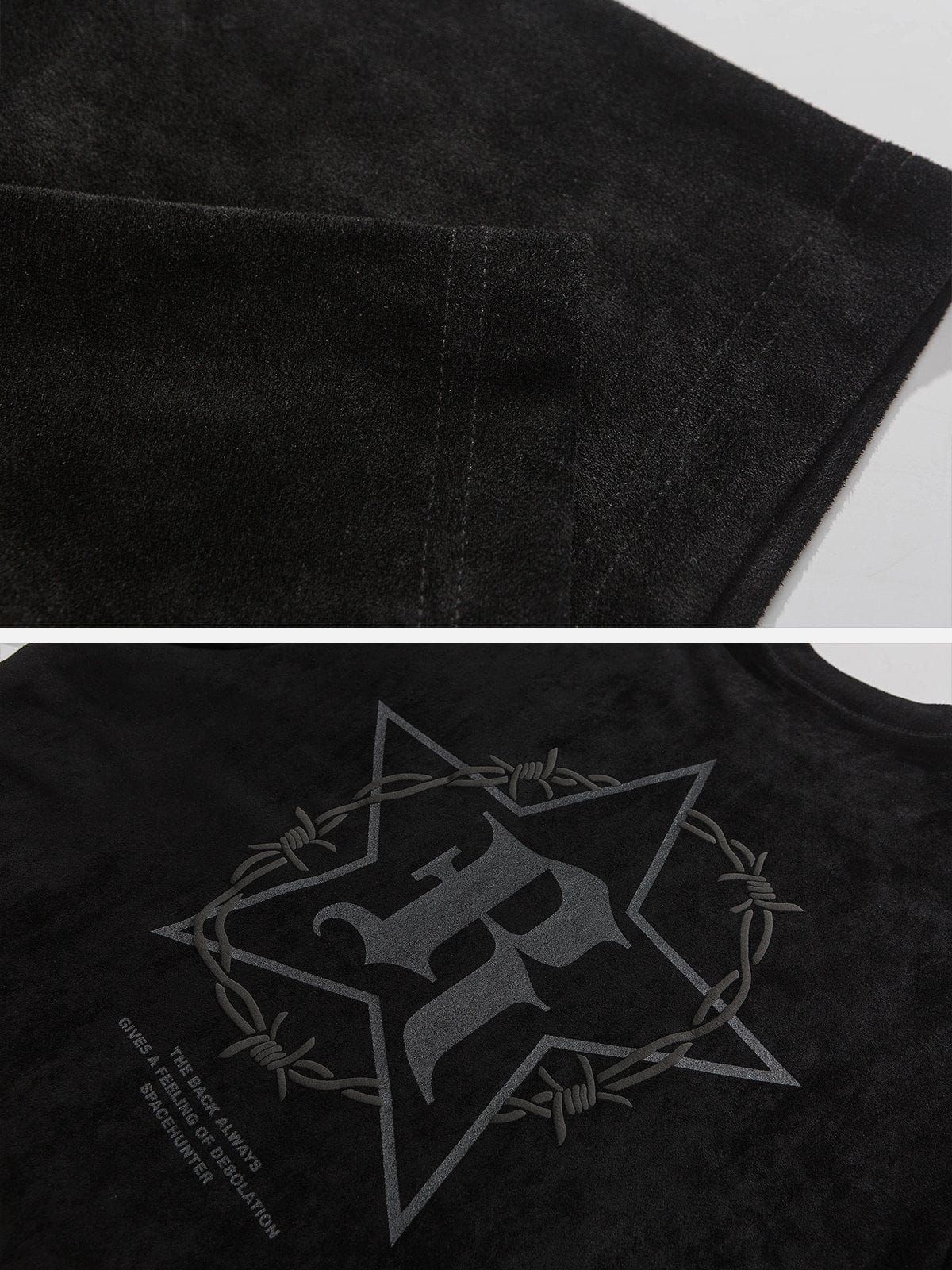 Aelfric Eden Suede Star Letter Print Tee sold by Aelfric Eden product image thumbnail 8