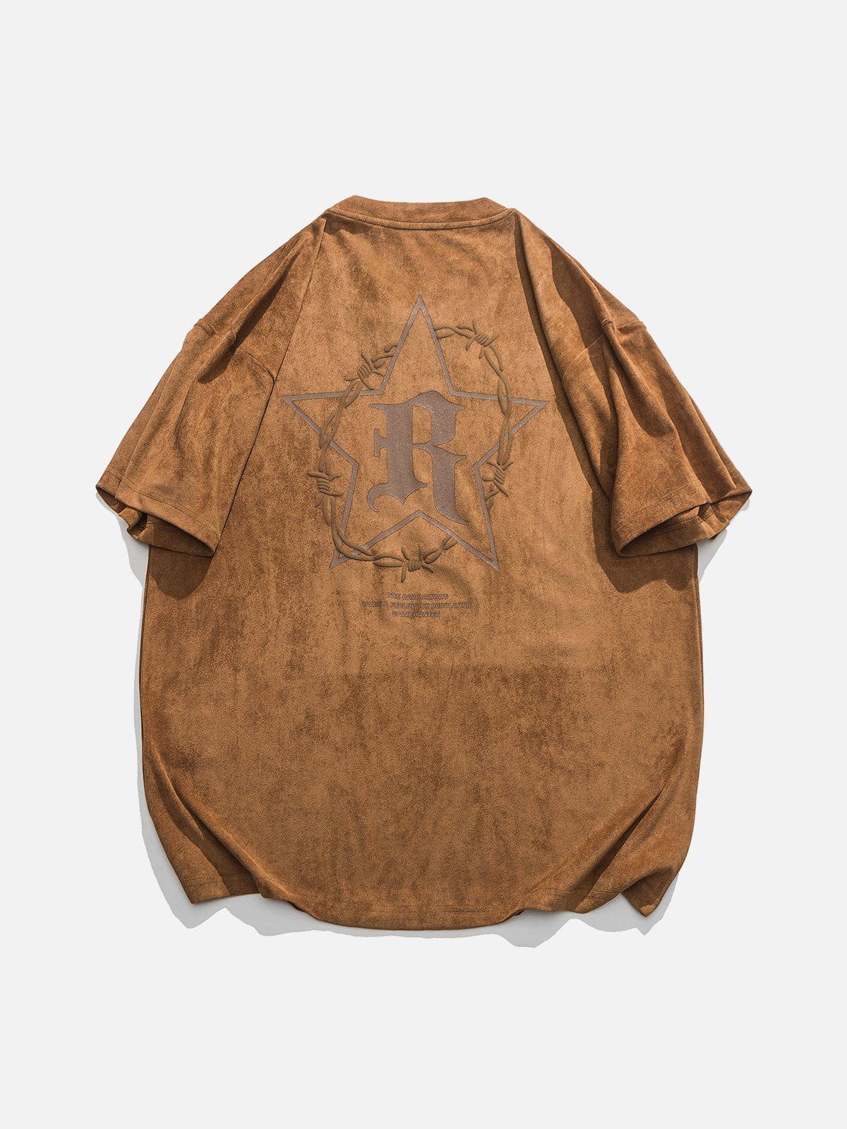 Aelfric Eden Suede Star Letter Print Tee sold by Aelfric Eden product image thumbnail 5