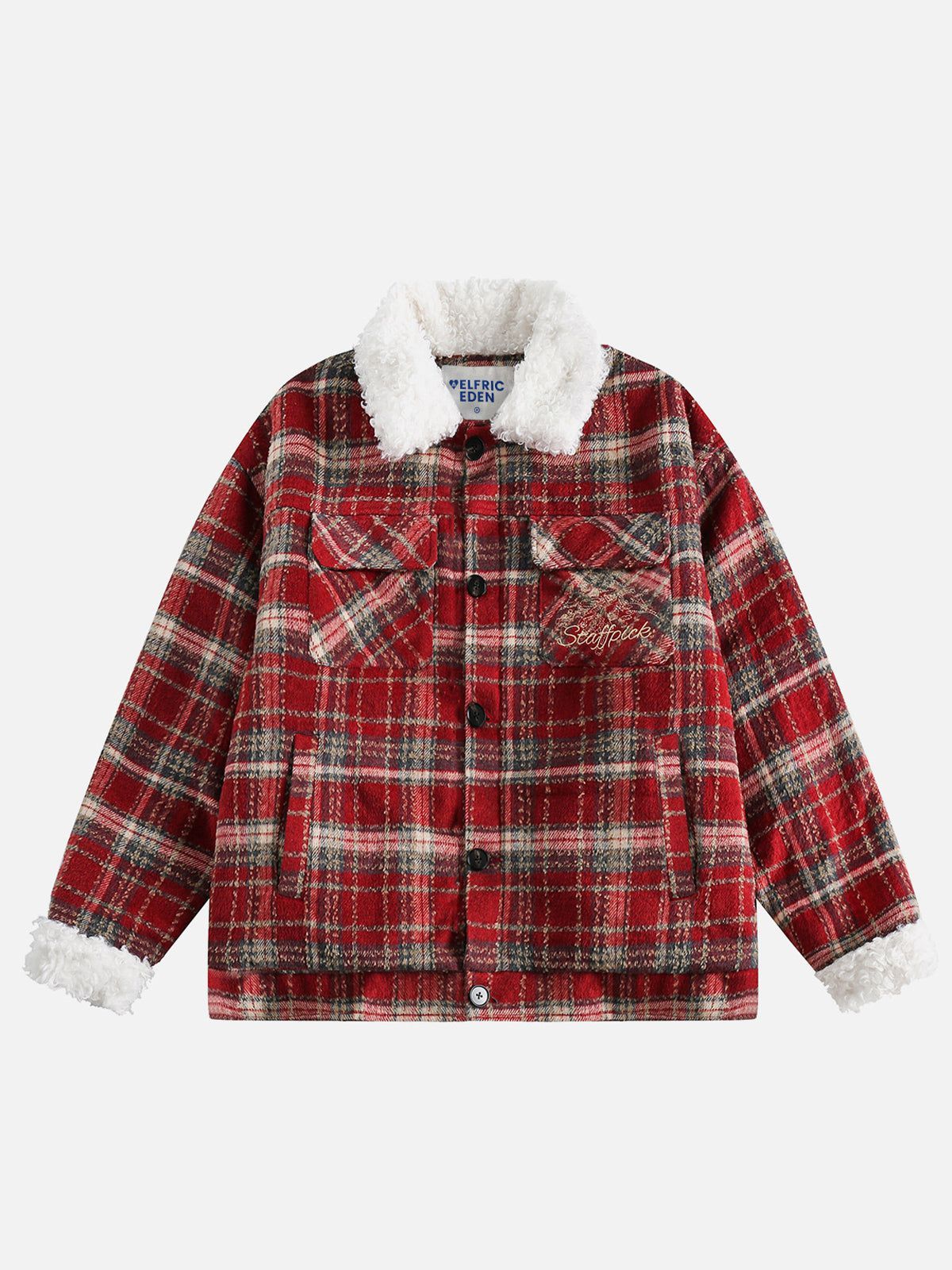 Aelfric Eden Plaid Multi Pocket Winter Coat sold by Aelfric Eden