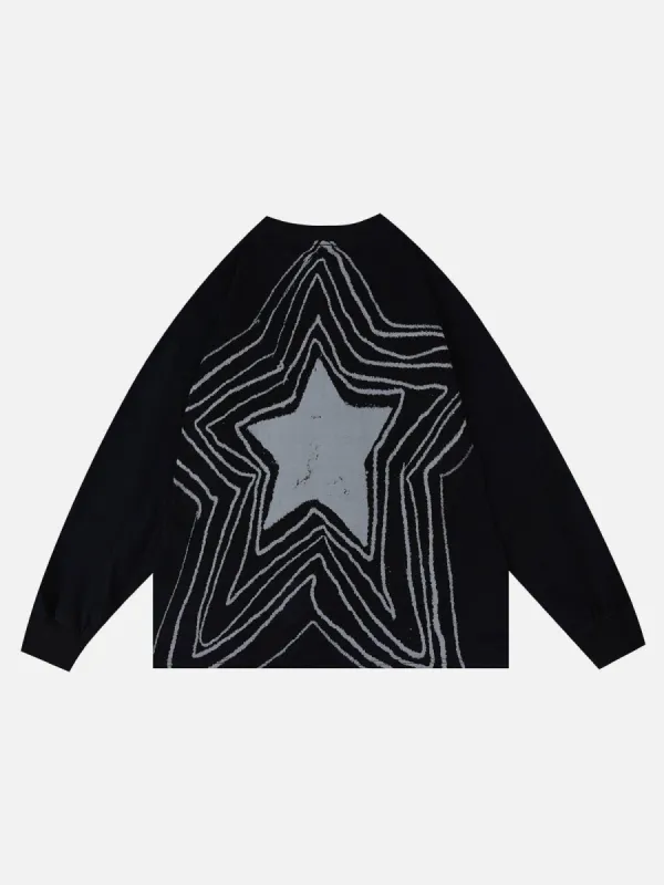 Aelfric Eden Star Print Sweatshirt sold by Aelfric Eden