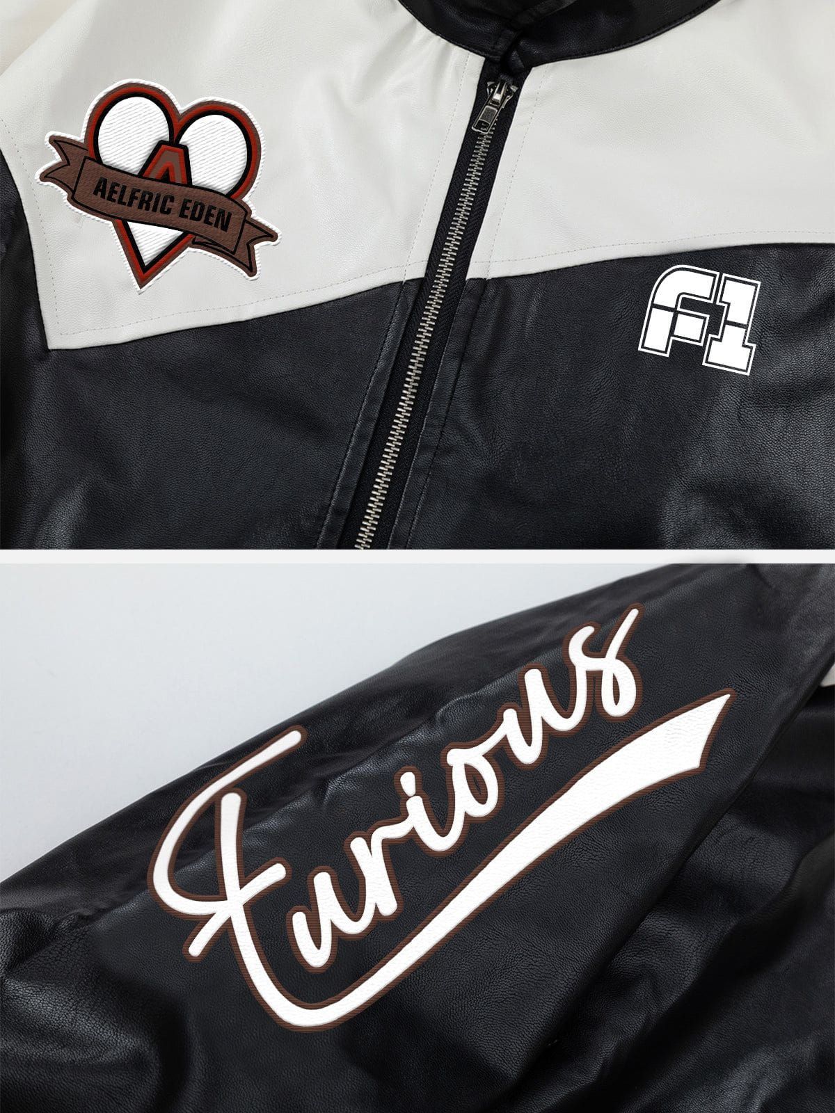 Aelfric Eden Embroidery Emblem Speedway Jacket sold by Aelfric Eden product image thumbnail 3