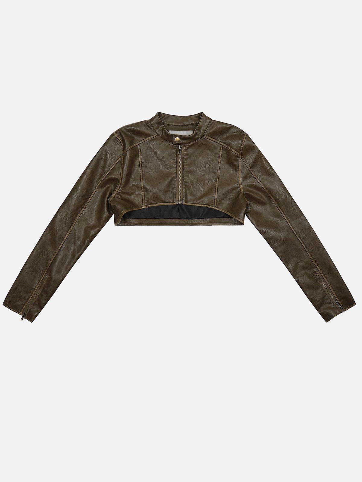 Washed Faux Leather Racing Jacket sold by Aelfric Eden product image thumbnail 2