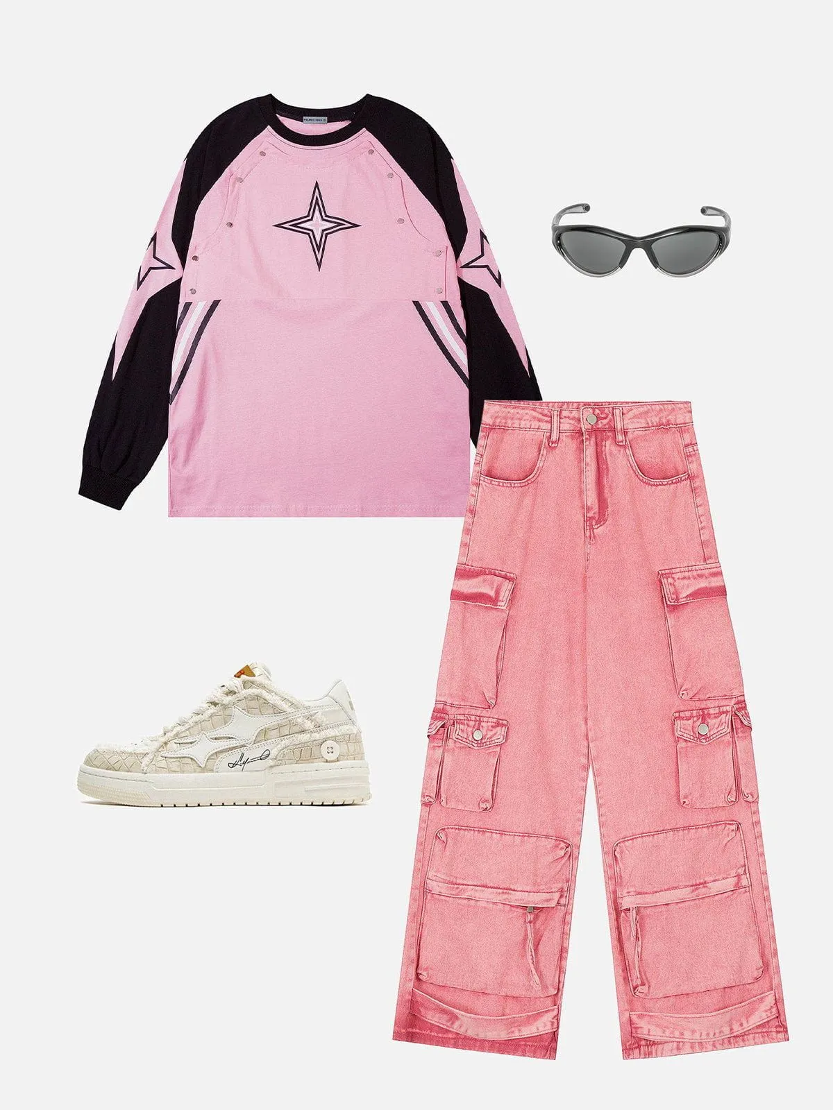 Aelfric Eden Star Patchwork Sweatshirt sold by Aelfric Eden product image thumbnail 2