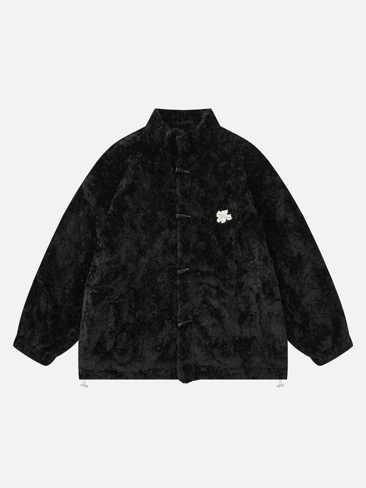 Aelfric Eden Horn Shape Button Sherpa Coat sold by Aelfric Eden product image thumbnail 3