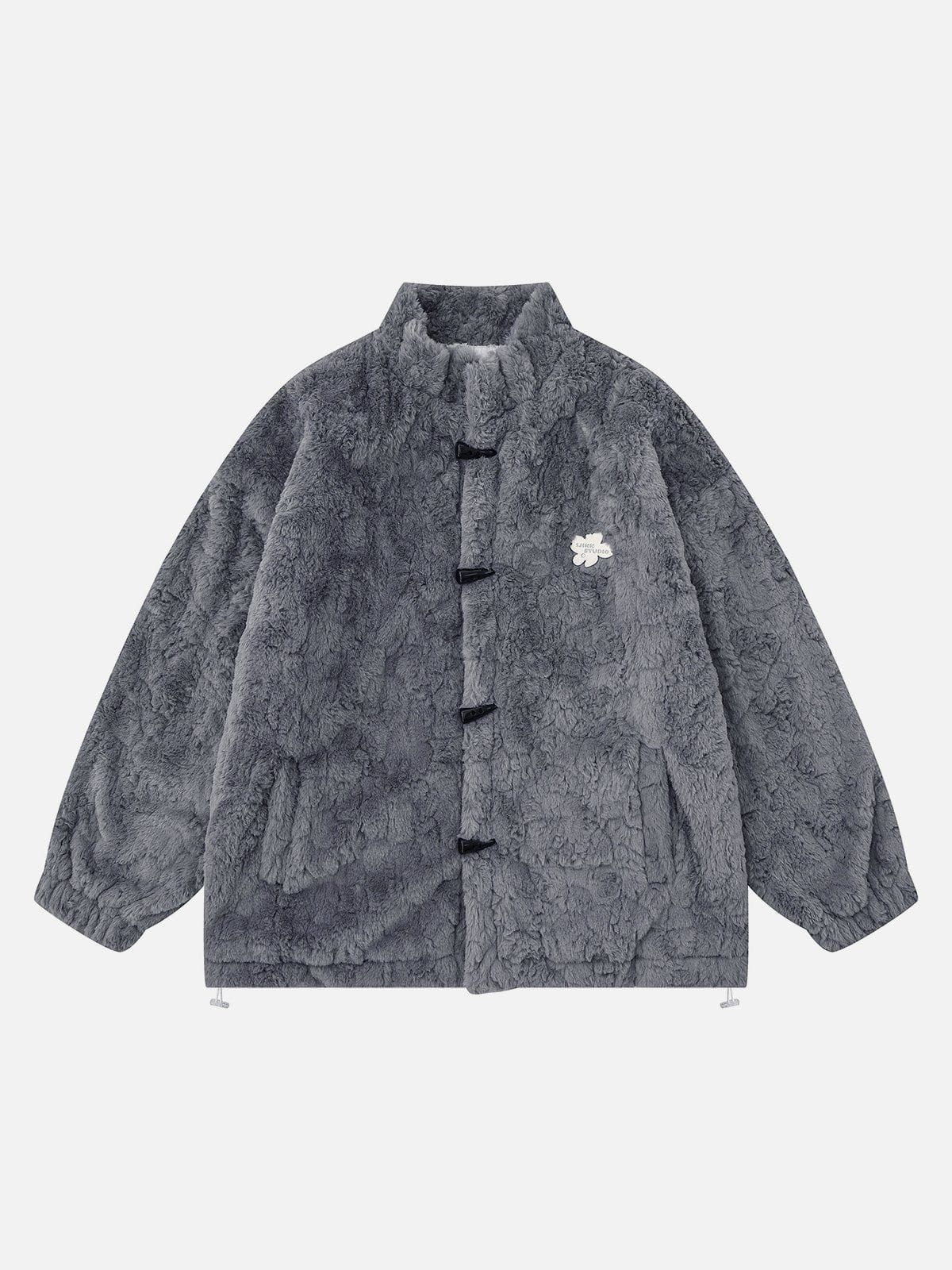 Aelfric Eden Horn Shape Button Sherpa Coat sold by Aelfric Eden product image thumbnail 2