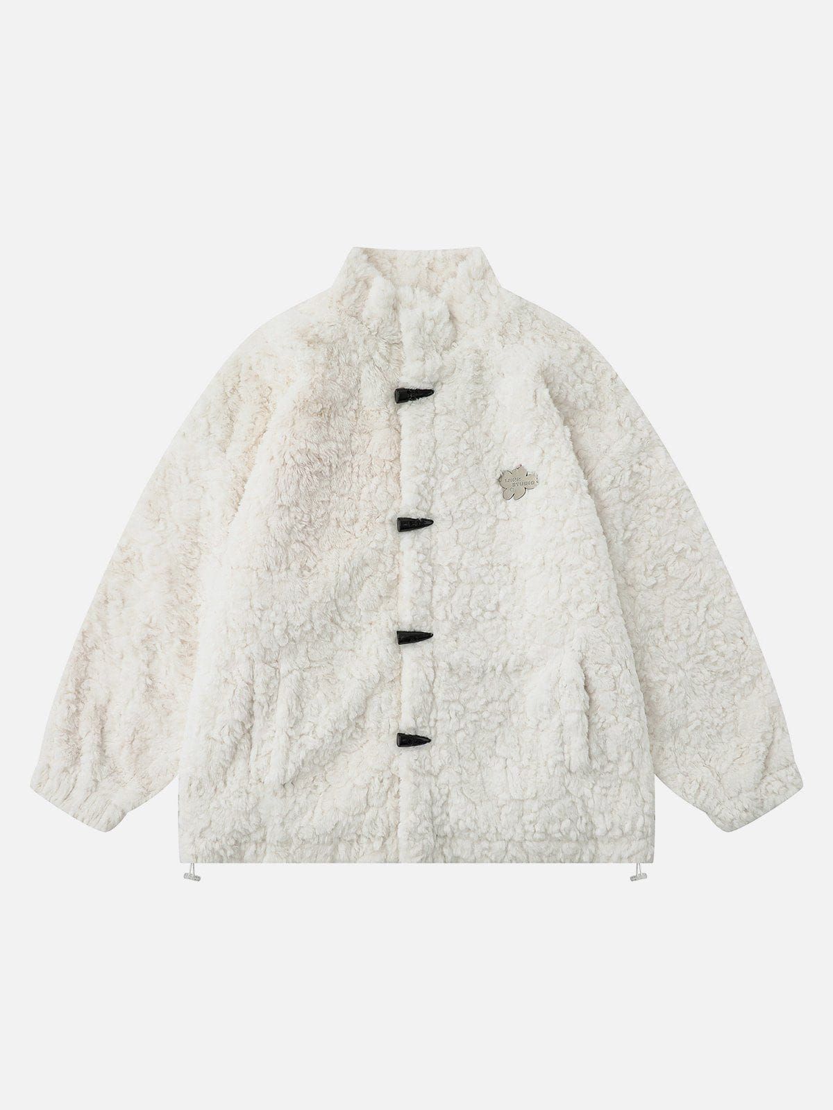 Aelfric Eden Horn Shape Button Sherpa Coat sold by Aelfric Eden