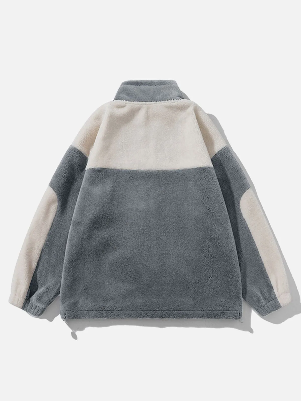 Aelfric Eden Color Block Patchwork Sherpa Jacket sold by Aelfric Eden product image thumbnail 2