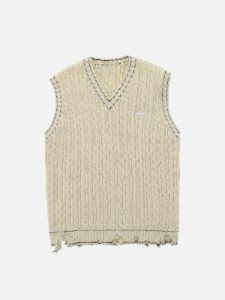 Aelfric Eden Cut Hem Sweater Vest sold by Aelfric Eden