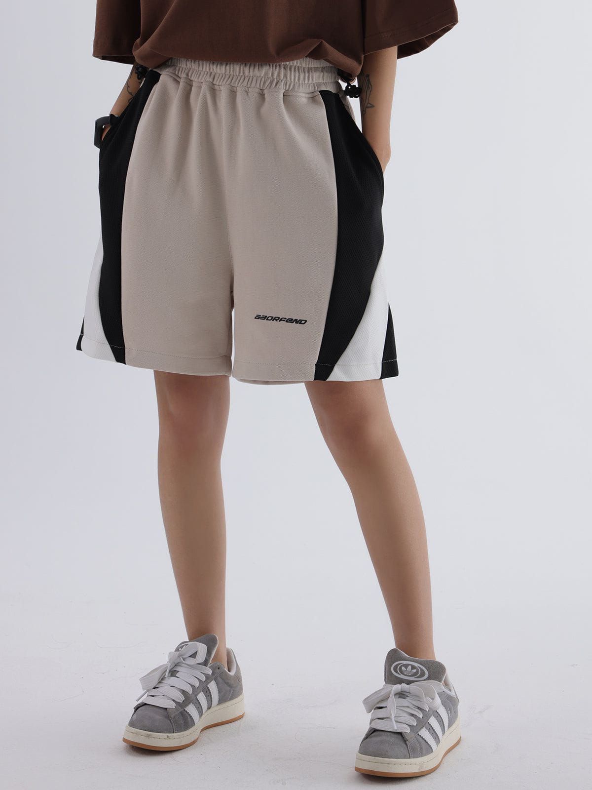 Aelfric Eden Color Contrast Patchwork Shorts sold by Aelfric Eden product image thumbnail 5