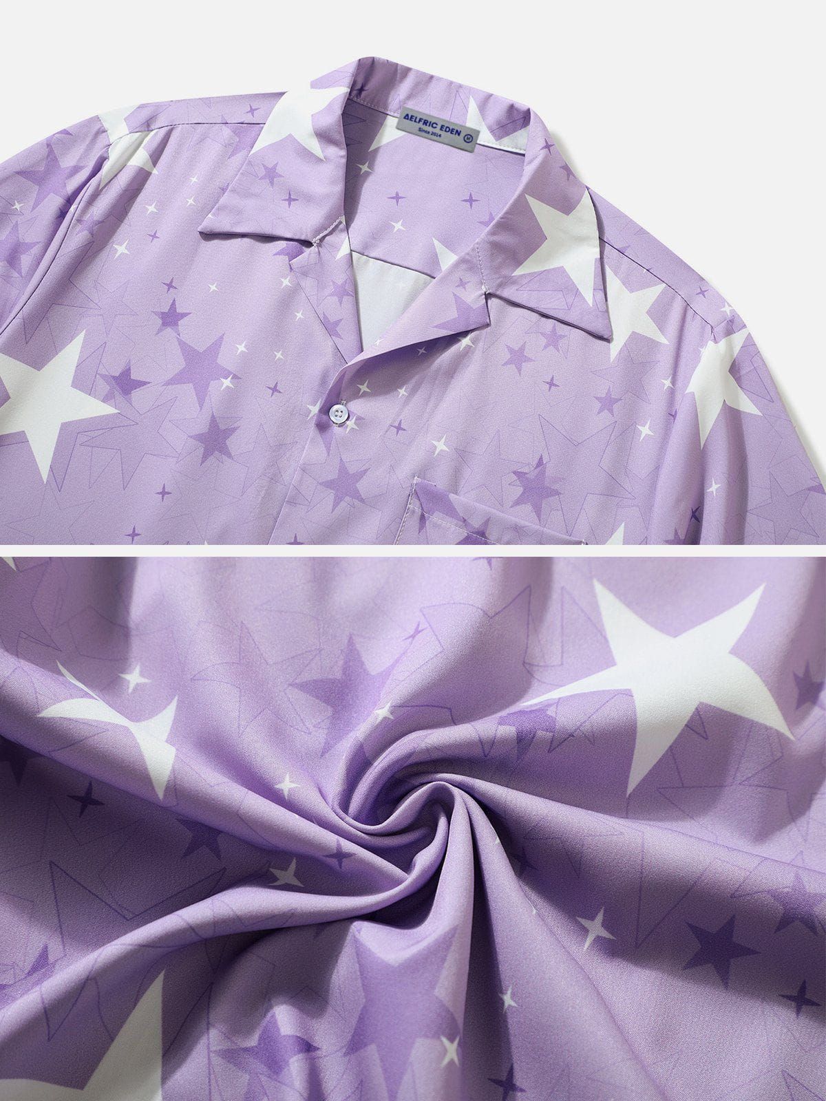 Aelfric Eden Star Pattern Short Sleeve Shirts sold by Aelfric Eden product image thumbnail 5