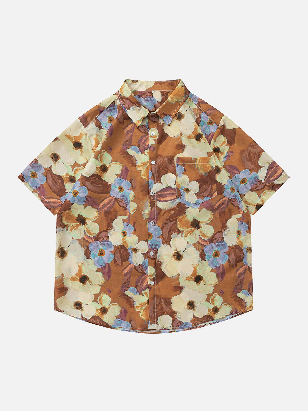 "Flowers Beauty" Print Short Sleeve Shirts sold by Aelfric Eden product image thumbnail 3