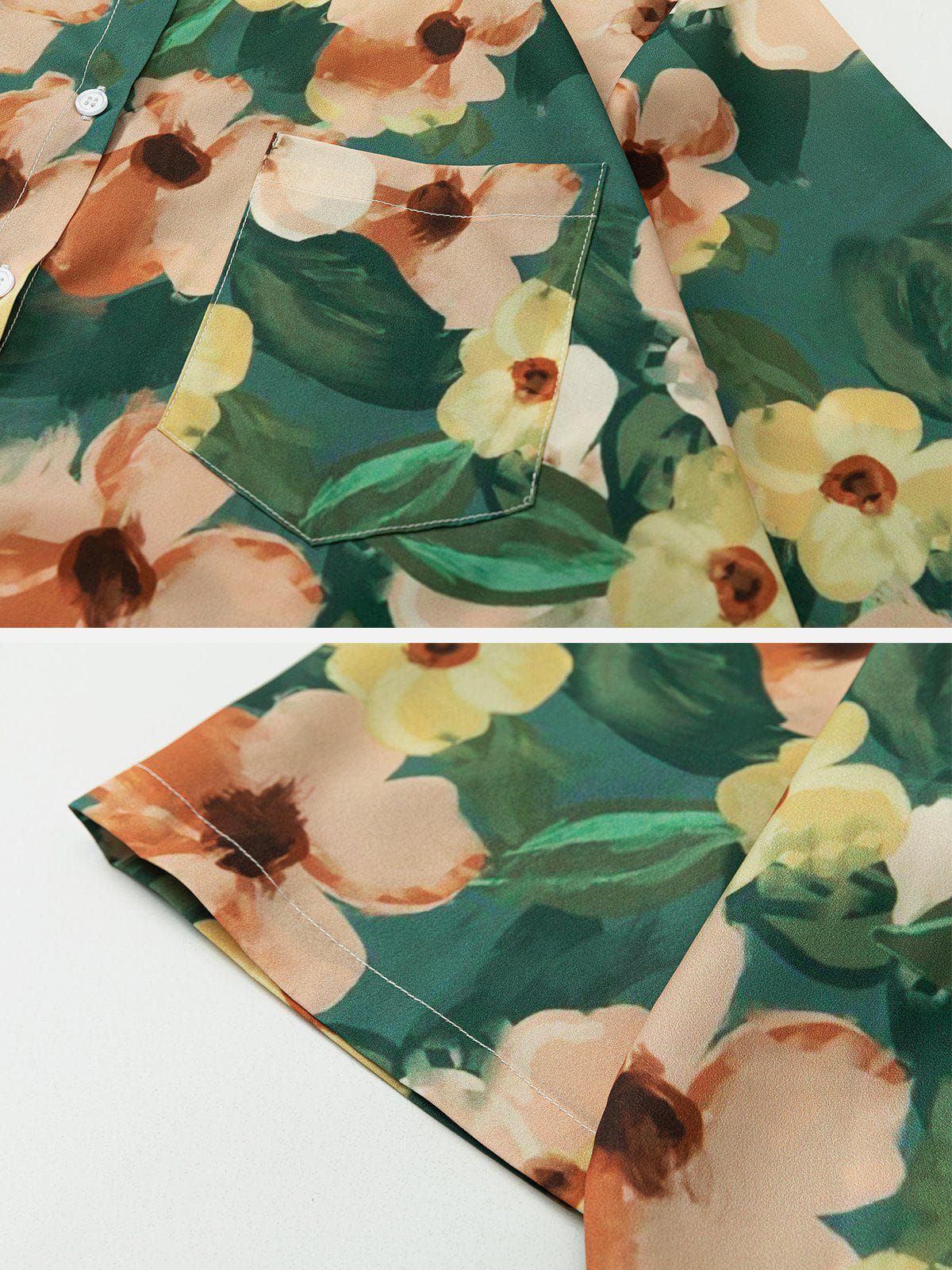 "Flowers Beauty" Print Short Sleeve Shirts sold by Aelfric Eden product image thumbnail 6