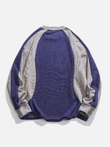 Aelfric Eden Vintage Colorblock Letter Print Sweatshirt sold by Aelfric Eden