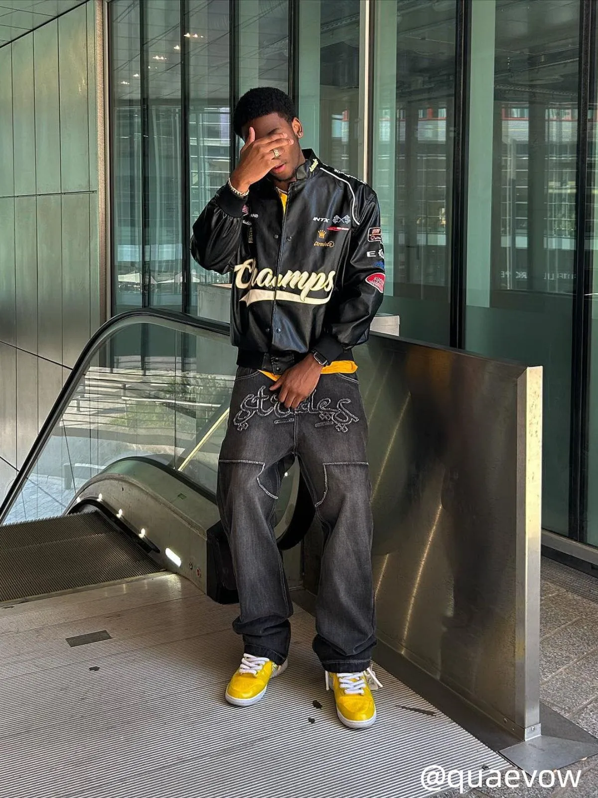 Aelfric Eden Racing Leather Jacket sold by Aelfric Eden product image thumbnail 5