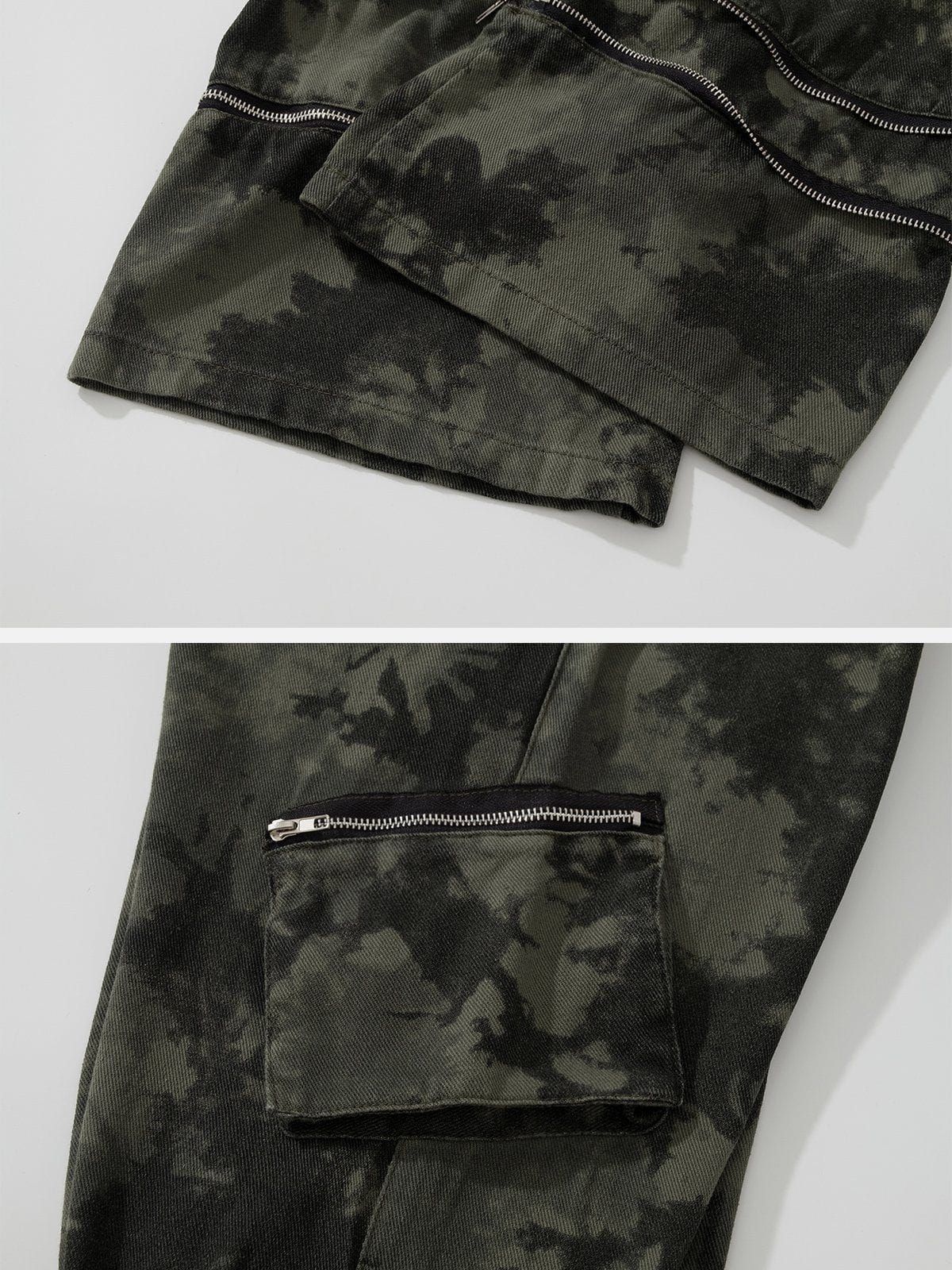 Aelfric Eden Functional Multi-pocket Zipper Design Camouflage Cargo Pants sold by Aelfric Eden product image thumbnail 8