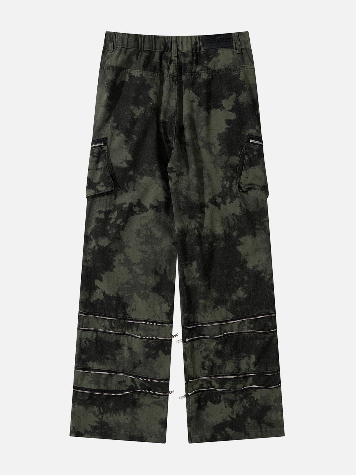 Aelfric Eden Functional Multi-pocket Zipper Design Camouflage Cargo Pants sold by Aelfric Eden product image thumbnail 4