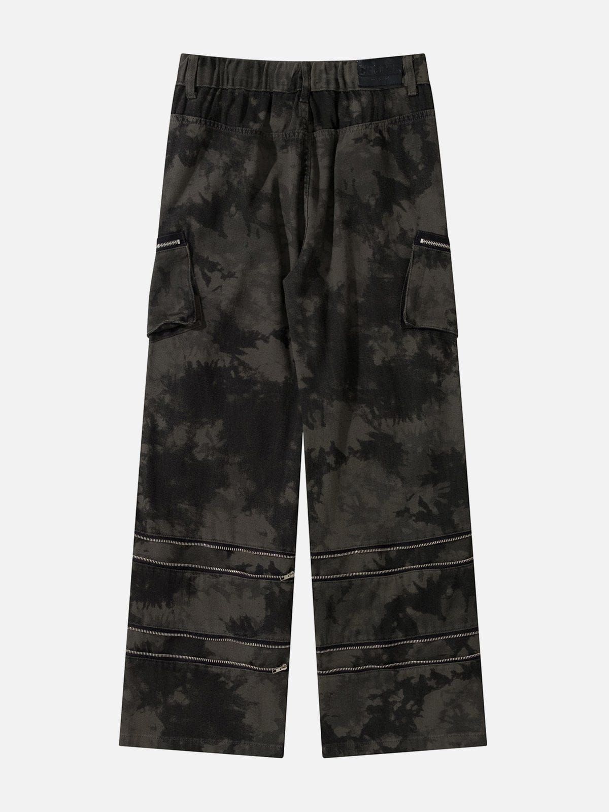 Aelfric Eden Functional Multi-pocket Zipper Design Camouflage Cargo Pants sold by Aelfric Eden product image thumbnail 6