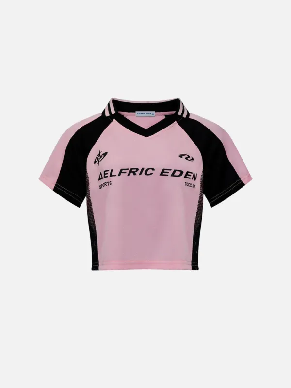 Aelfric Eden Mesh Patchwork Soccer Jersey sold by Aelfric Eden