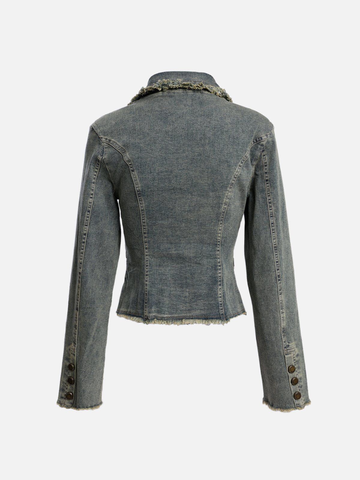 Fringe Vintage Denim Jacket sold by Aelfric Eden product image thumbnail 2