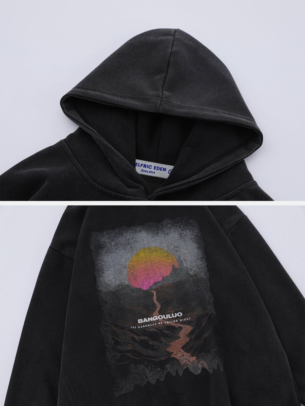 Aelfric Eden Mountain Sunset Print Hoodie sold by Aelfric Eden product image thumbnail 4
