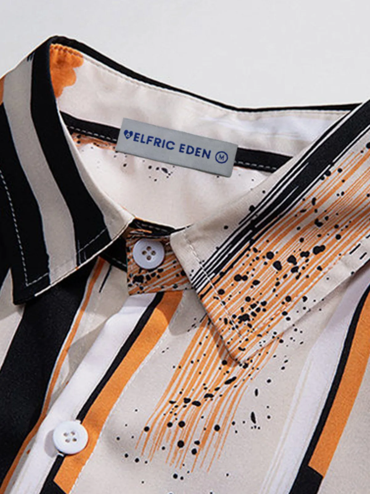 Aelfric Eden Stripes Printing Short Sleeve Shirt sold by Aelfric Eden product image thumbnail 4