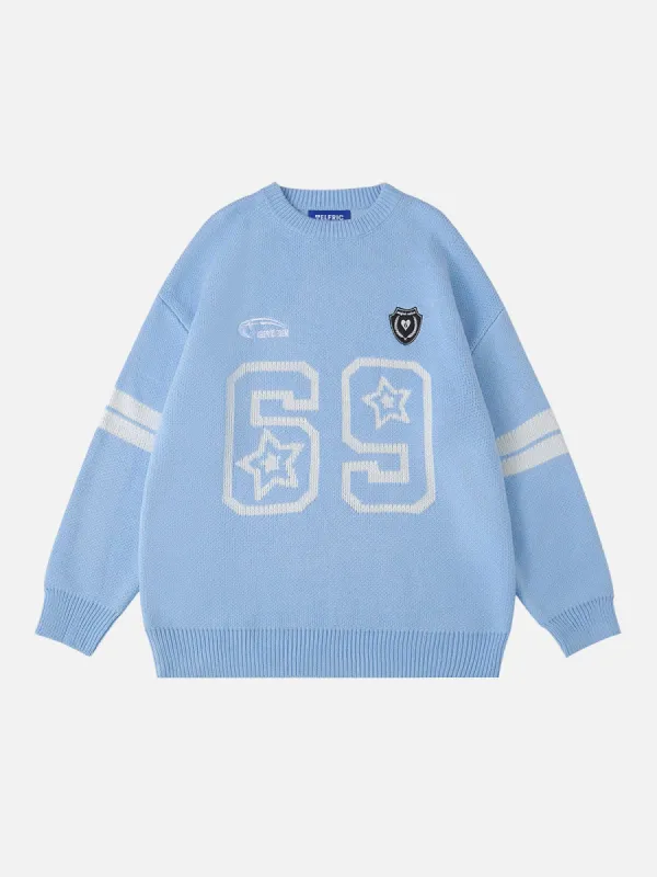 Aelfric Eden Jacquard Number Star Sweater sold by Aelfric Eden