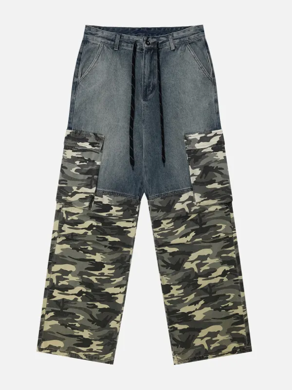Aelfric Eden Camouflage Patchwork Jeans sold by Aelfric Eden