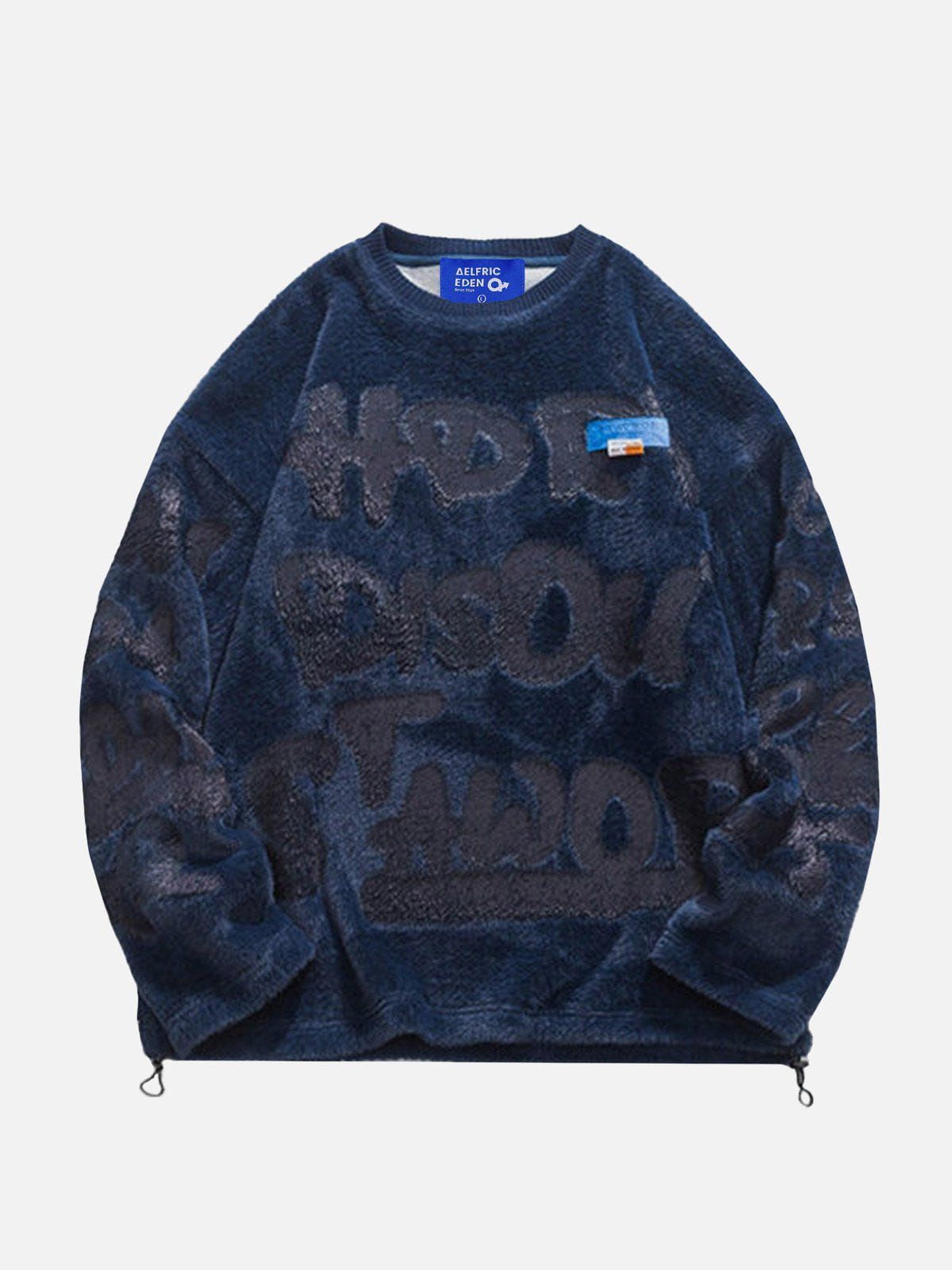 Aelfric Eden Plush Letter Knit Sweater sold by Aelfric Eden product image thumbnail 2