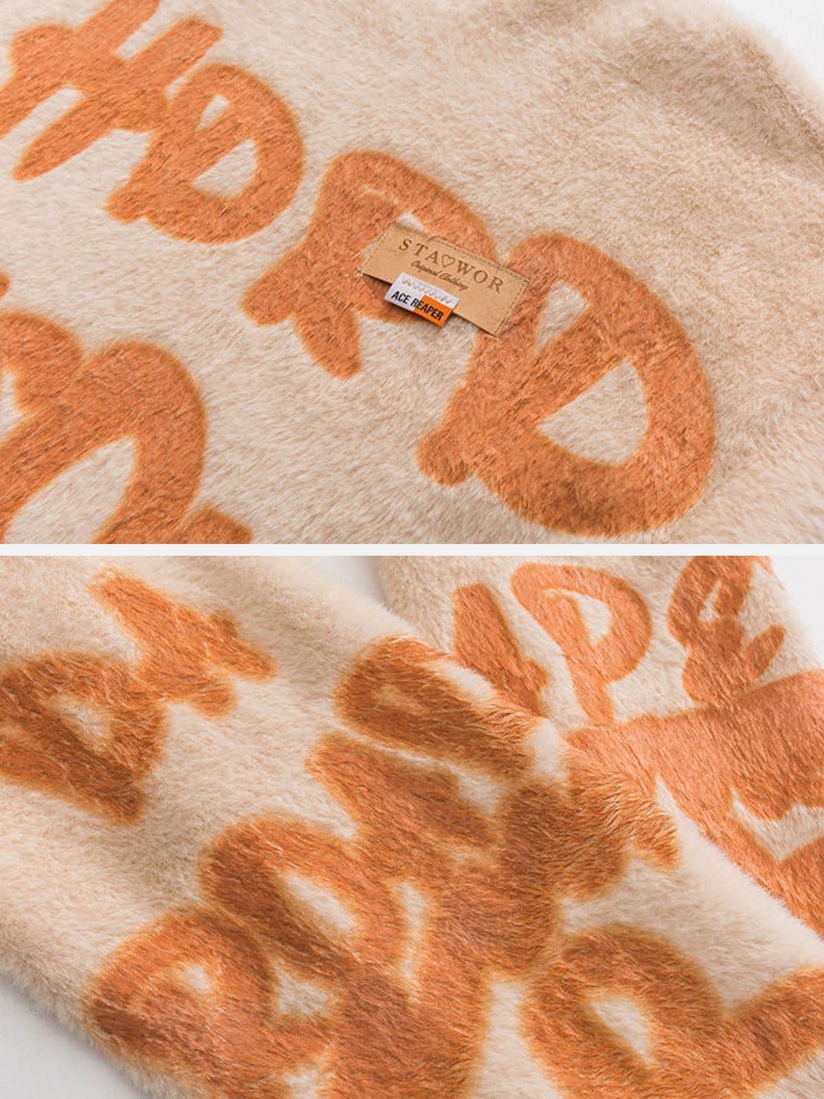 Aelfric Eden Plush Letter Knit Sweater sold by Aelfric Eden product image thumbnail 5