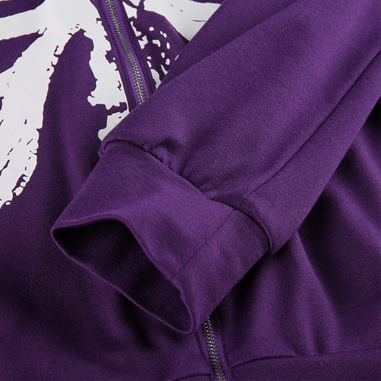 Aelfric Eden Vintage Skeleton Sternum Print Zip Up Hoodie sold by Aelfric Eden product image thumbnail 2