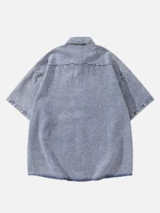 Aelfric Eden Denim Embroidery Short Sleeve Shirts sold by Aelfric Eden