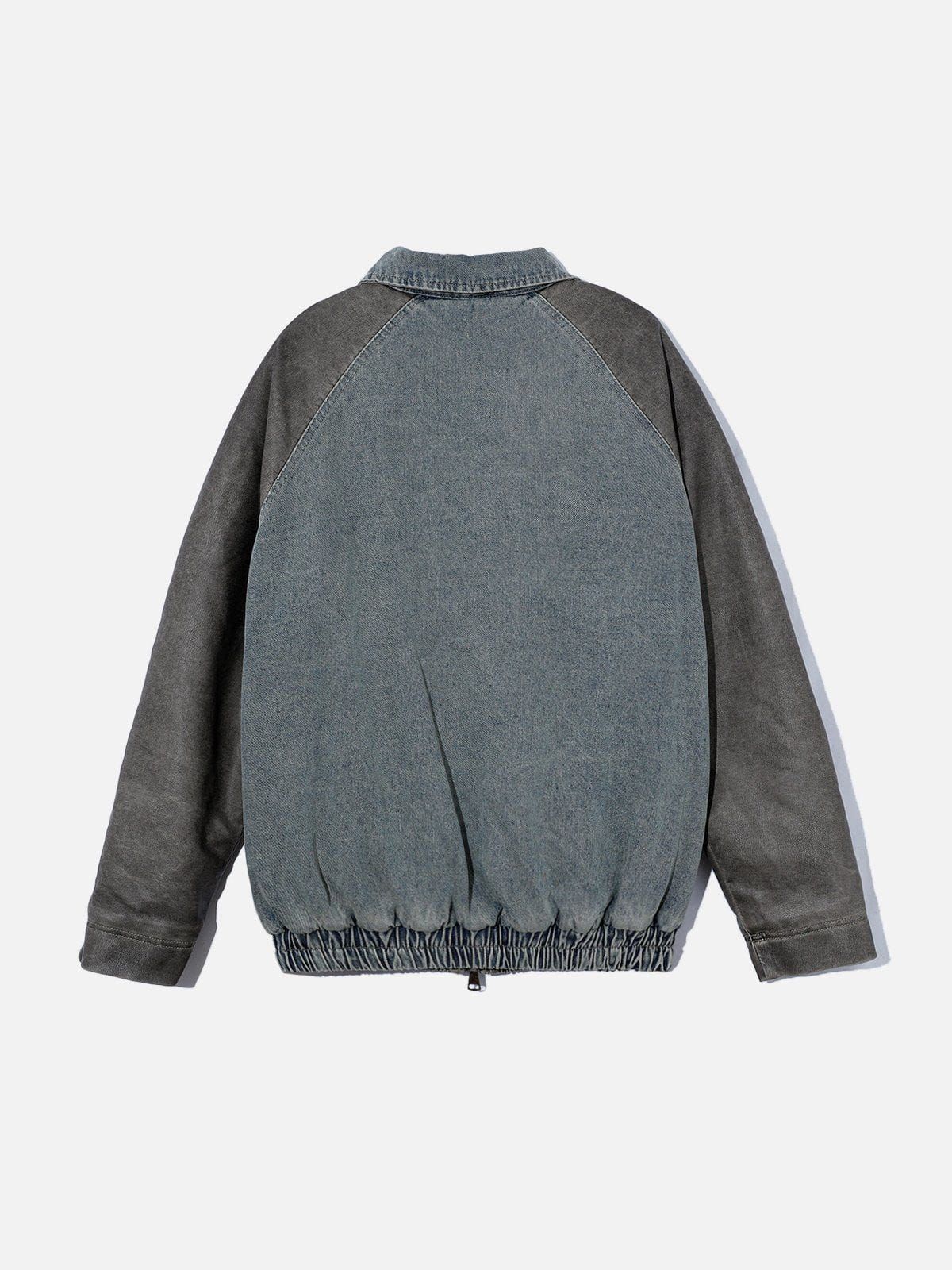 Aelfric Eden Patchwork Distressed Faux Leather Coat sold by Aelfric Eden product image thumbnail 4