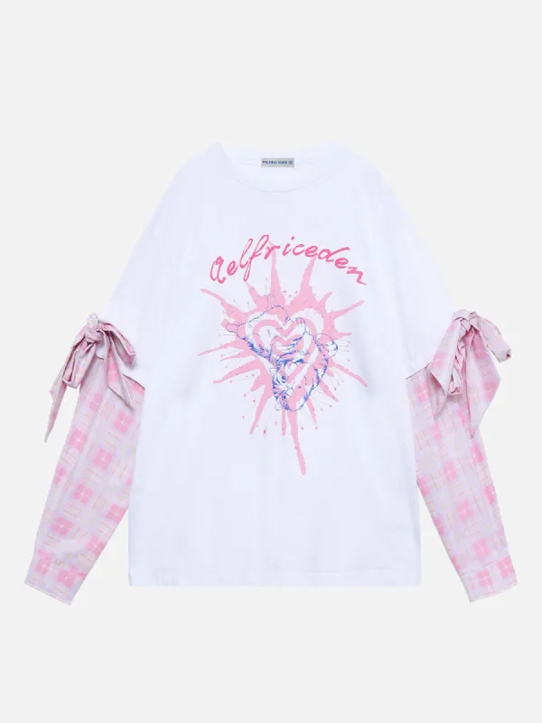 Aelfric Eden Heart Print Detachable Long Sleeve sold by Aelfric Eden