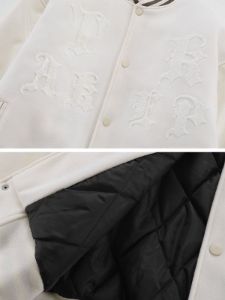 Aelfric Eden Embroidery Letter Varsity Jacket sold by Aelfric Eden