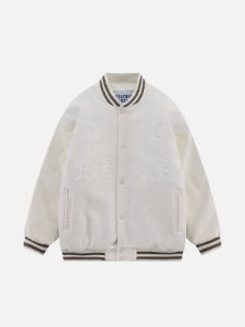 Aelfric Eden Embroidery Letter Varsity Jacket sold by Aelfric Eden