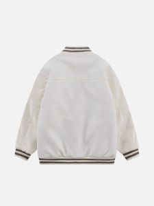 Aelfric Eden Embroidery Letter Varsity Jacket sold by Aelfric Eden