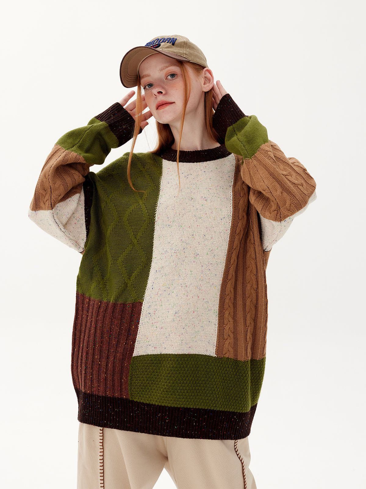 Aelfric Eden Vintage Color Blocking Sweater sold by Aelfric Eden product image thumbnail 2