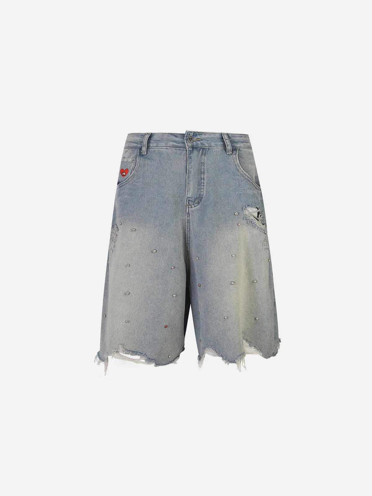 Aelfric Eden Rhinestone Application Jorts sold by Aelfric Eden